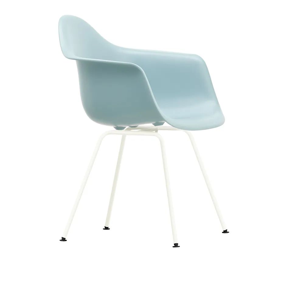 Eames Plastic Armchair DAX - 23 Ice Grey - White Base