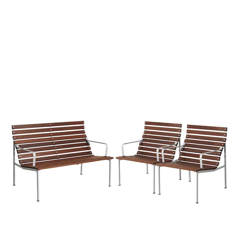 Traverse loungegrupp med loungefåtölj & soffa