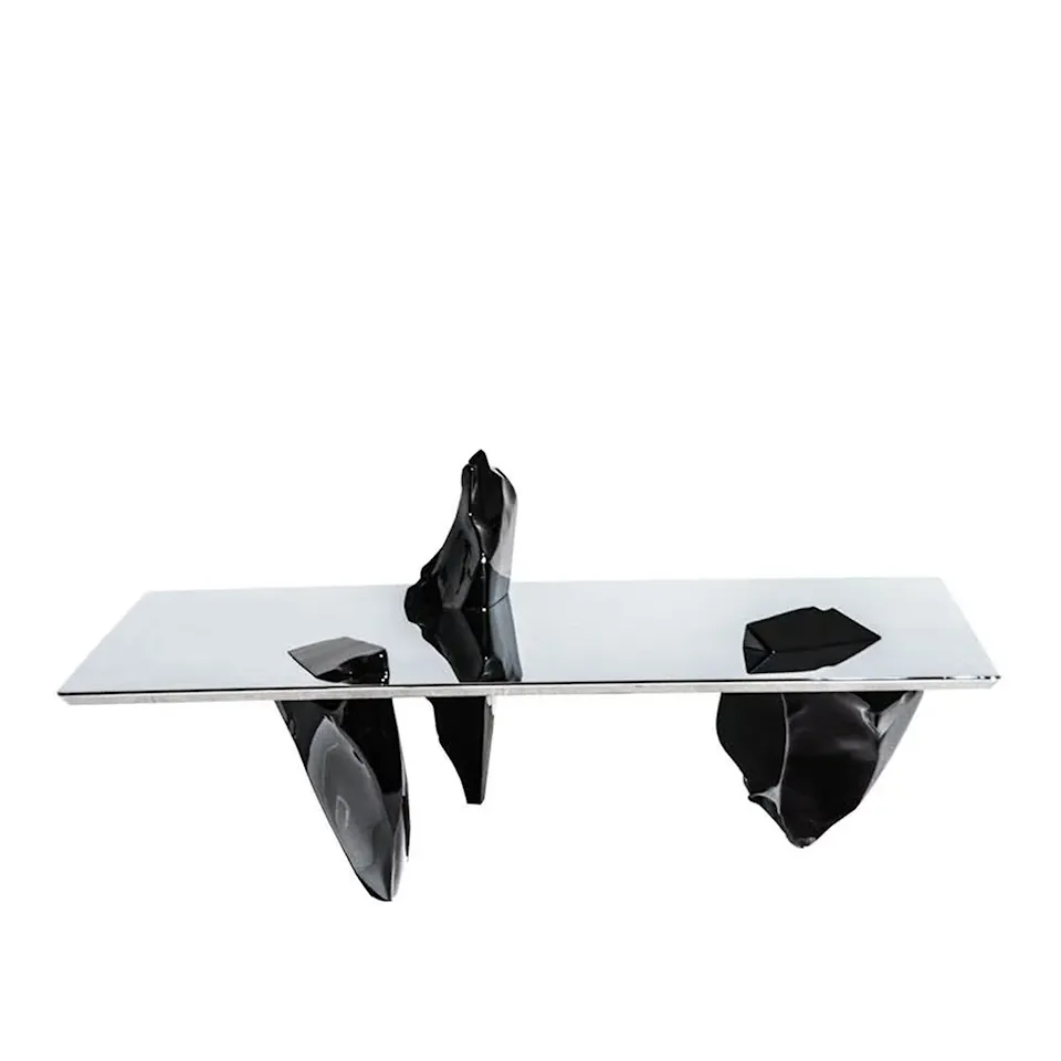 Sereno Coffee Table - Steel/Titanium