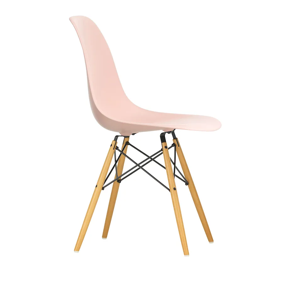 Eames Plastic Chair DSW - 41 Pale Rose - Golden Maple