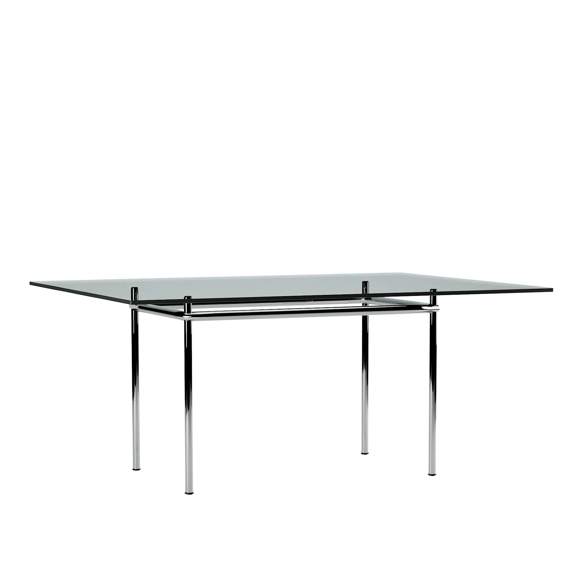 LC12 La Roche Table Chrome Steel Base 120 X 80 cm - Cassina - Le Corbusier - NO GA