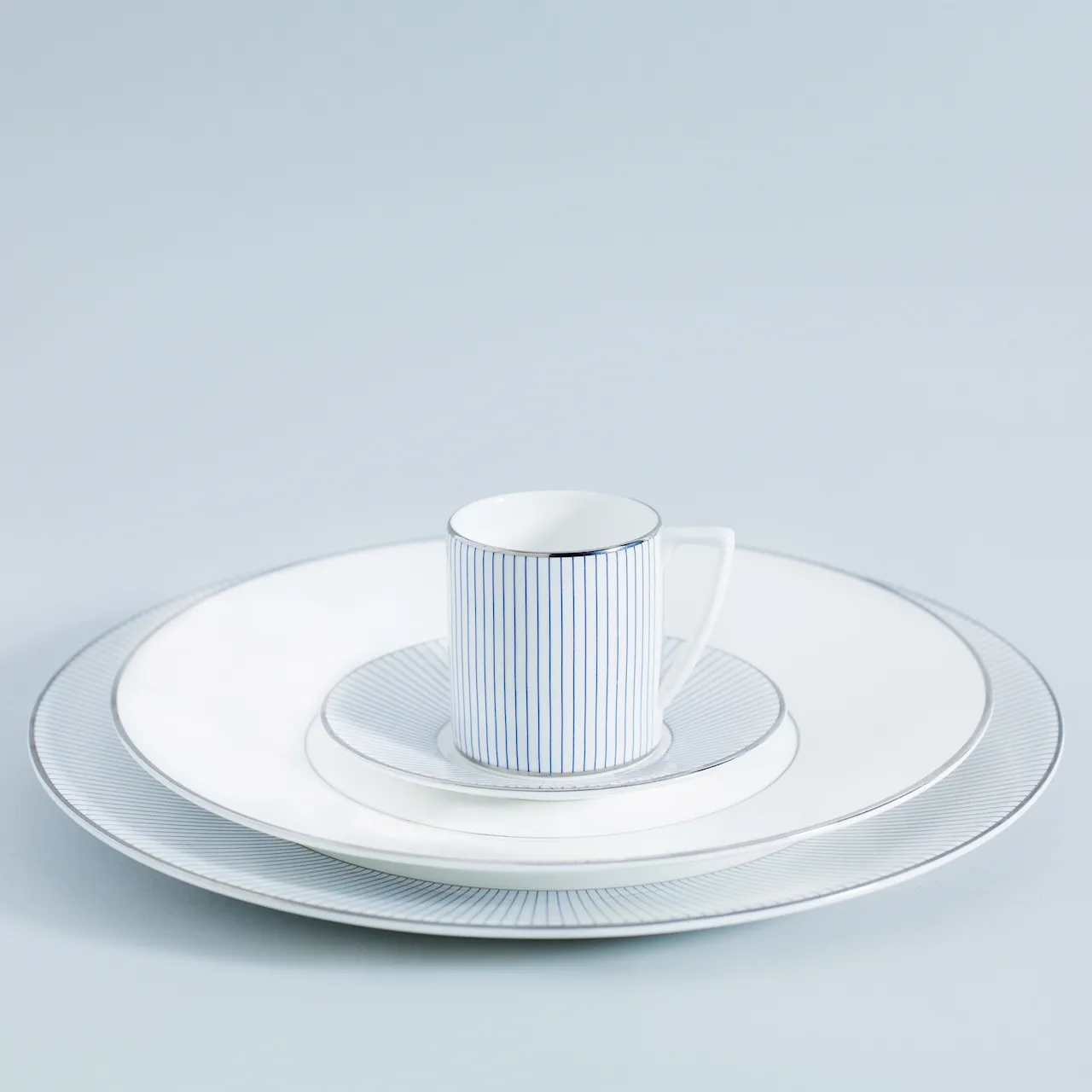 Jasper Conran Pin Stripe Coffee Cup  Saucer