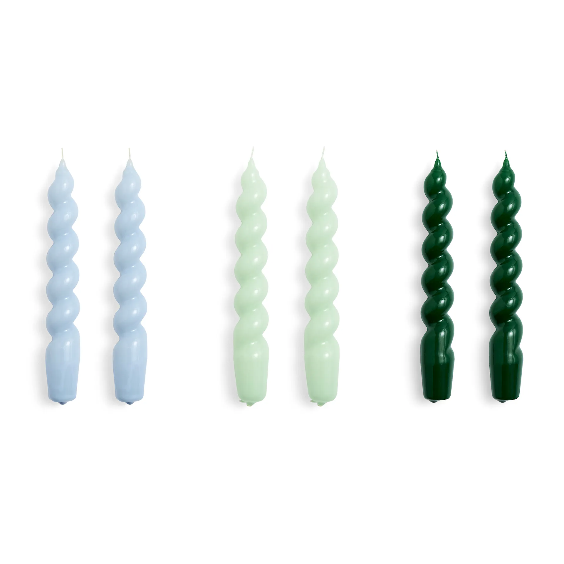 Candle Spiral Set of 6 - HAY - NO GA