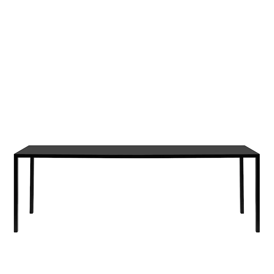 Tense Standard Table, 120x400, Fenix Matt Black, Resin Matt Black