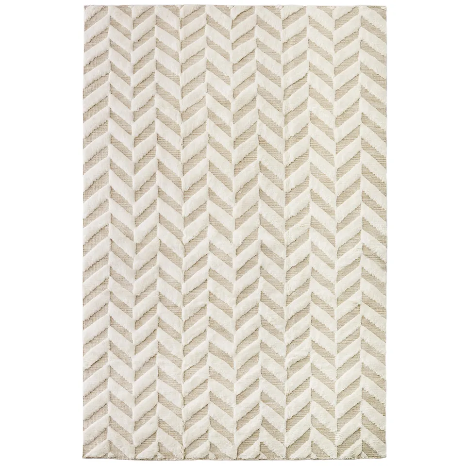 Herringbone White ullmatta