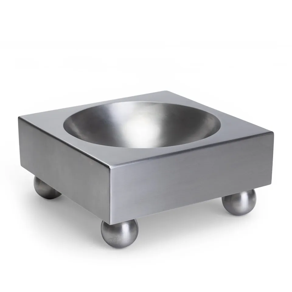Brushed Stainless Steel Tray prydnadsskål