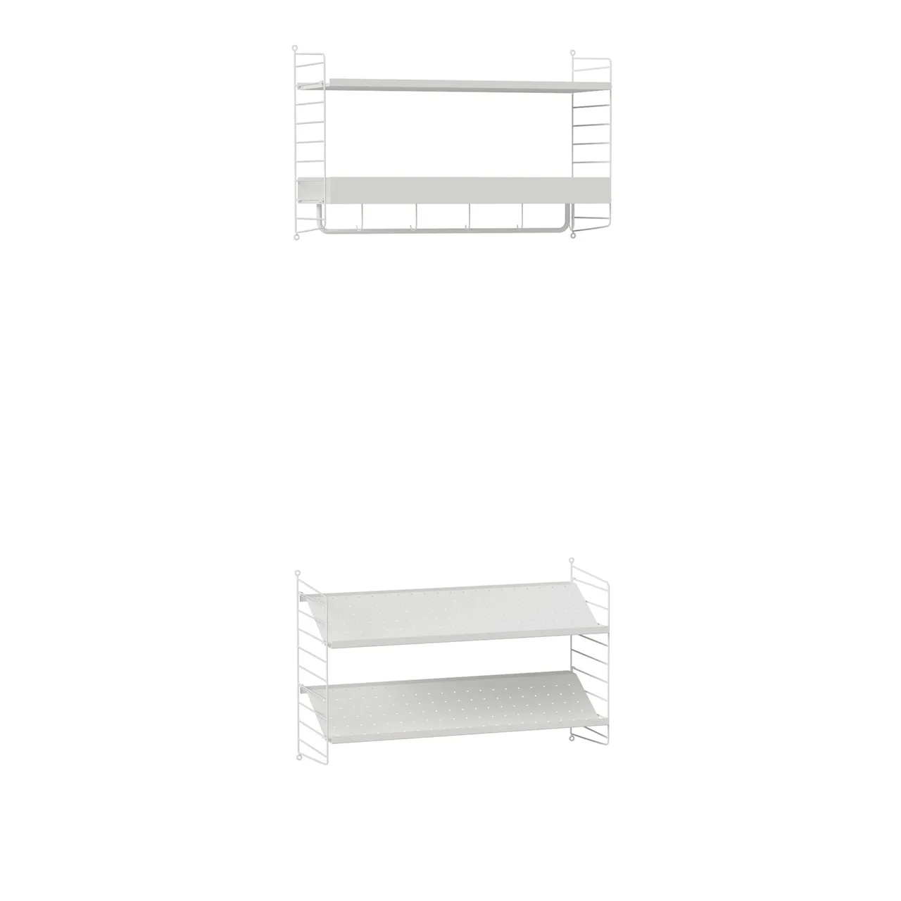 Hall hyllsystem Q svart/svart