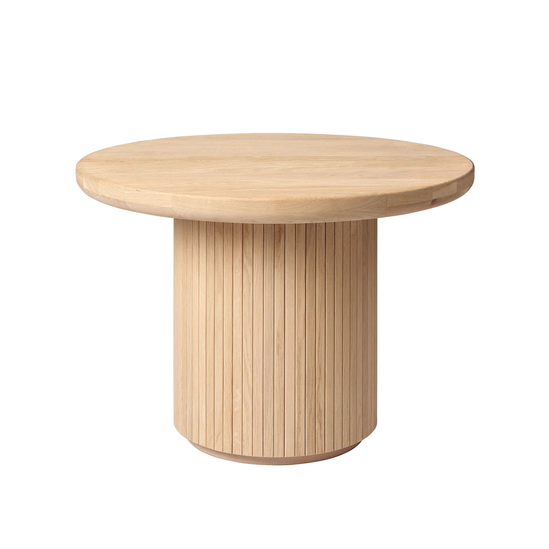 Moon Coffee Table Round Soaped Oak - Gubi - NO GA