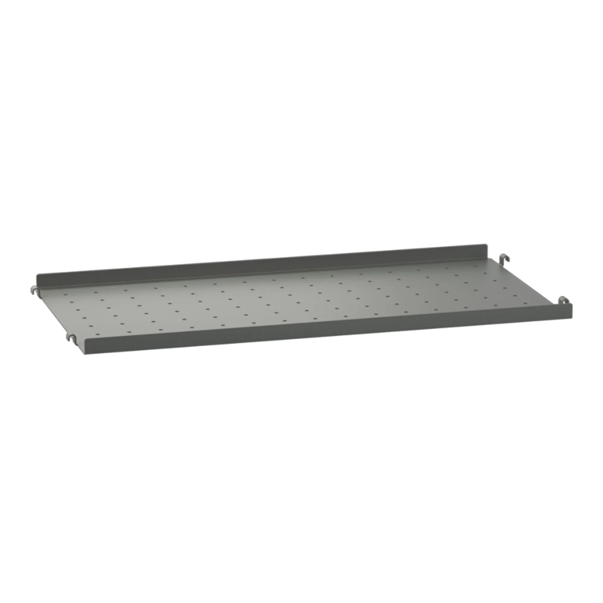 Metallhyllplan låg kant 58 x 20 cm - 1