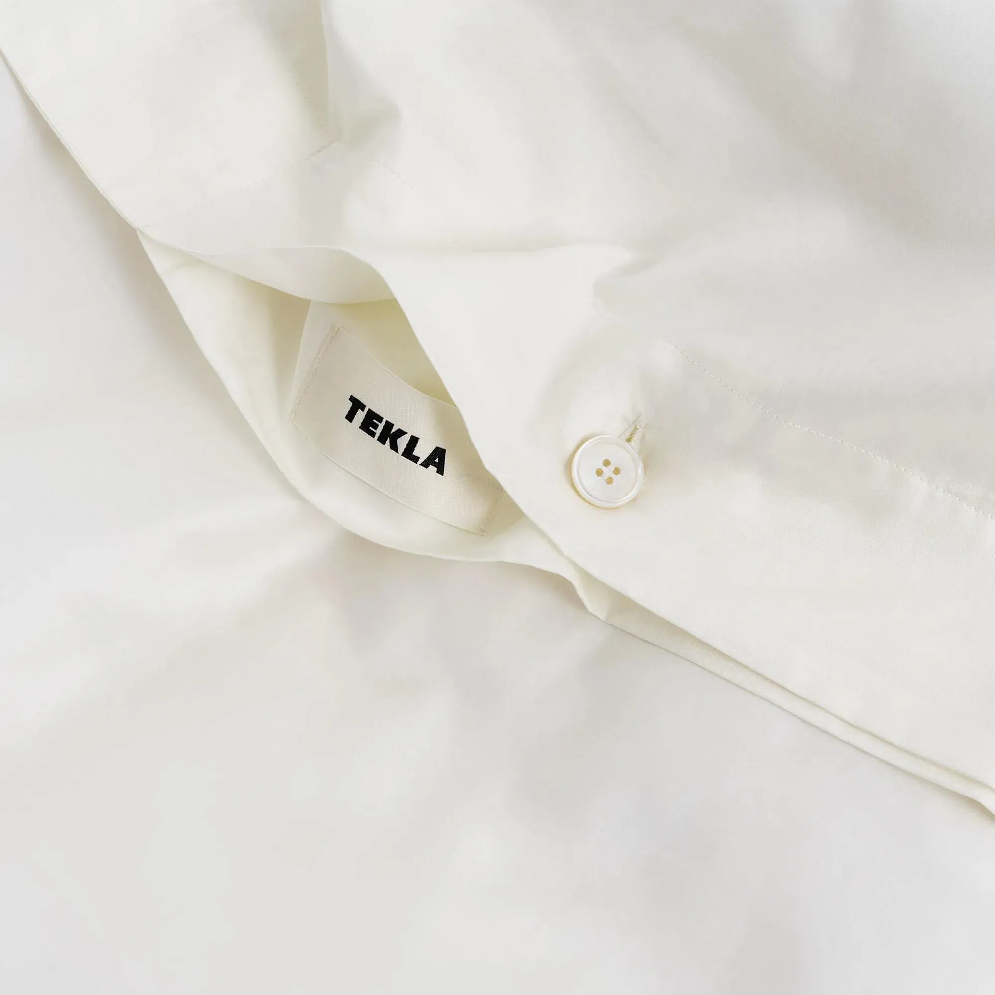 Sateen Solid Cloud White påslakan - 4