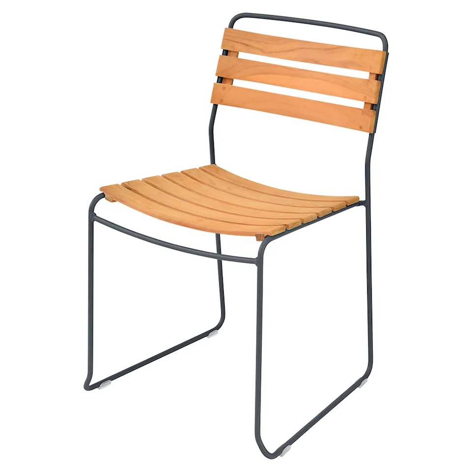 Surprising Teak Chair - Anthracite