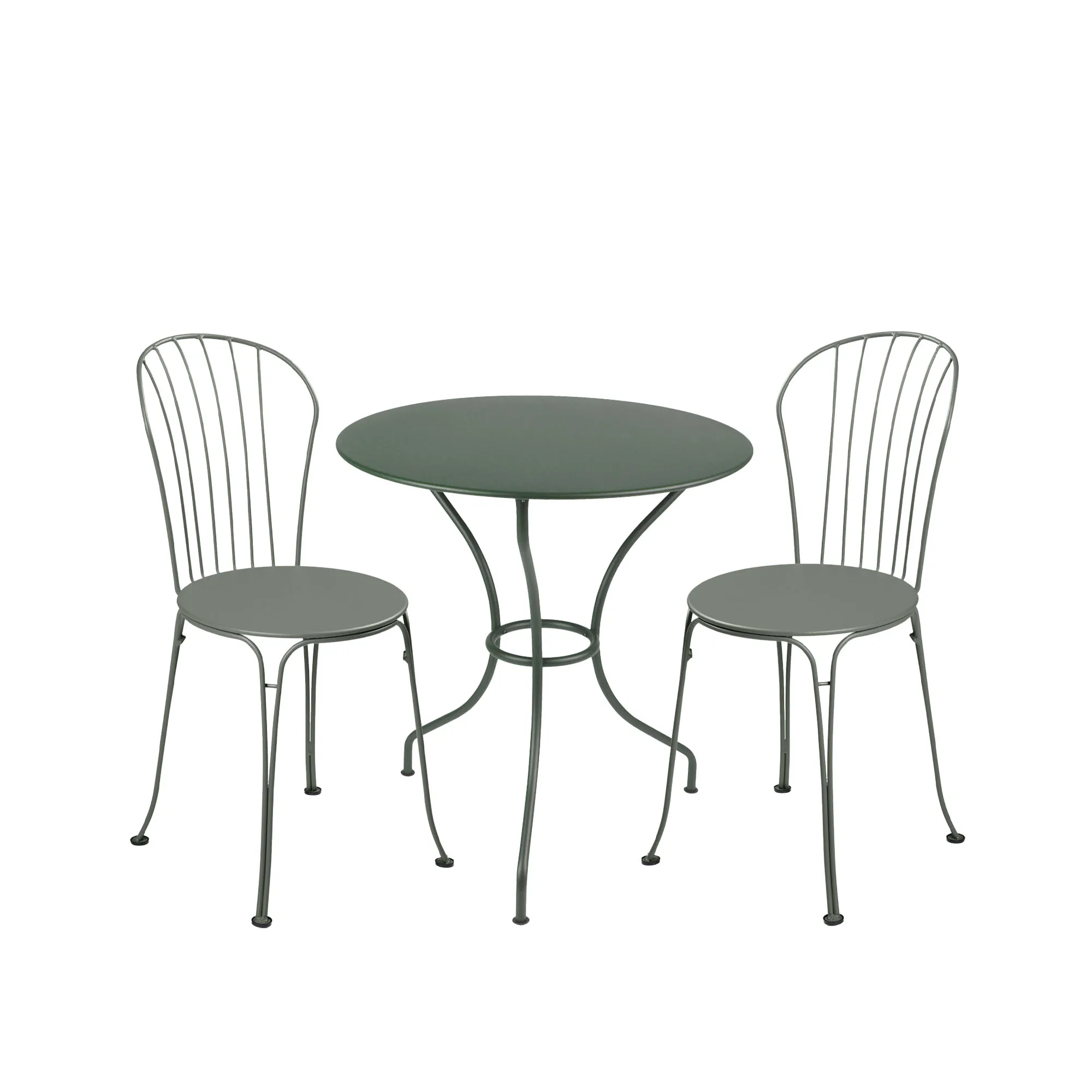 Opéra+ matgrupp pedestalbord Ø67cm & 2 stolar - 1
