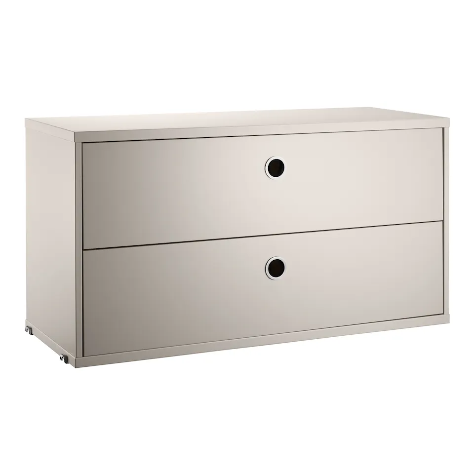 Lådhurts 78 cm beige