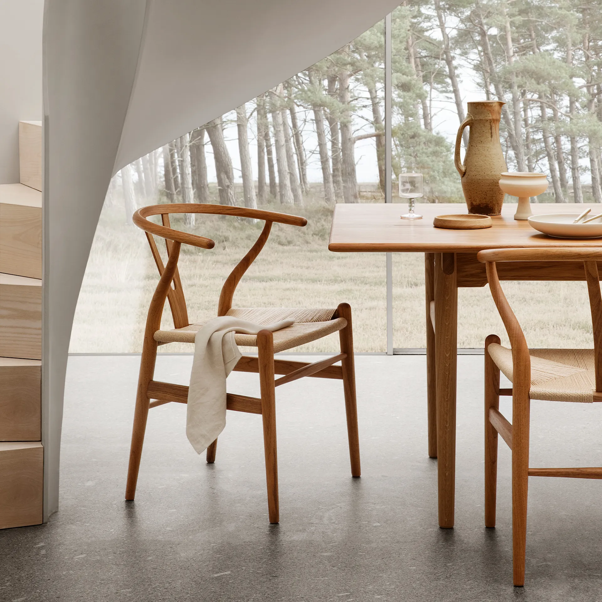 CH24 Y-stolen - Teak - Carl Hansen - Hans J. Wegner - NO GA