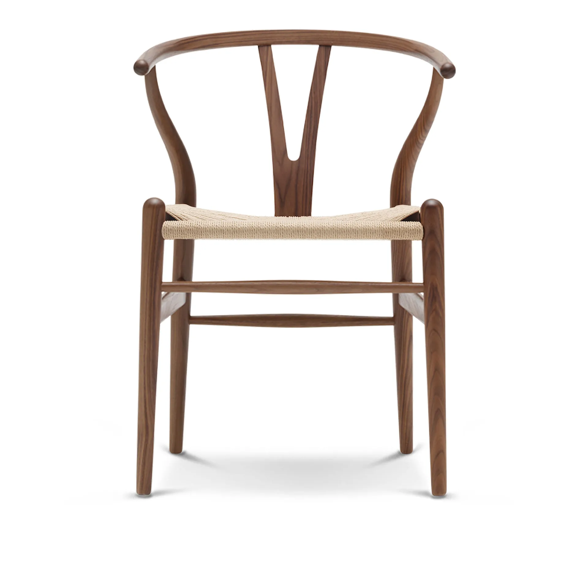 CH24 Y-stolen - Valnöt/Naturflätat papperssnöre - Carl Hansen - Hans J. Wegner - NO GA