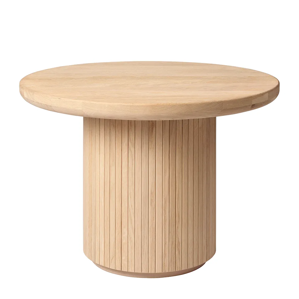 Moon Coffee Table Round H45 x Ø60, Solid Oak Soap Treated