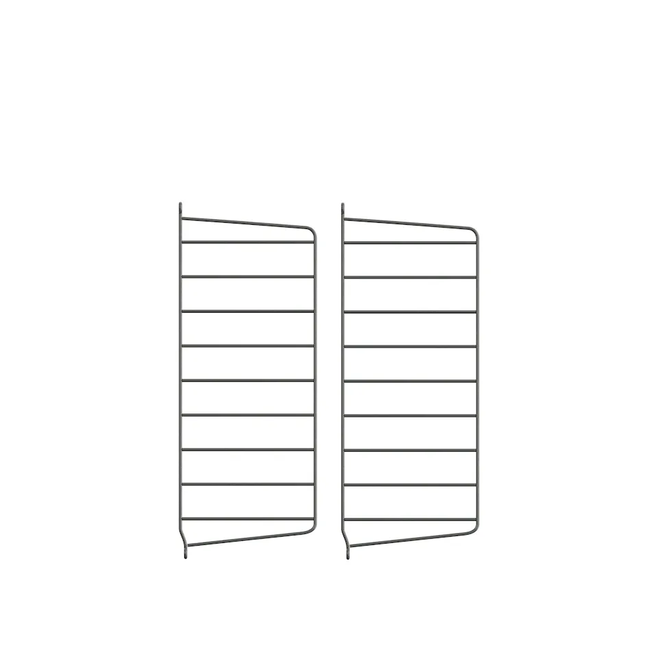 Väggavel 50 x 20 cm 2-pack mörkgrå