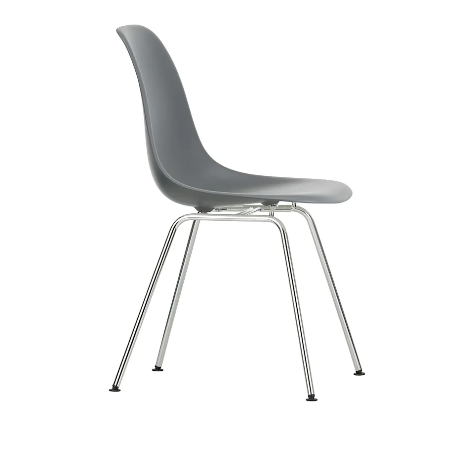 Eames Plastic Chair DSX - 56 Granite Grey - Chrome Base