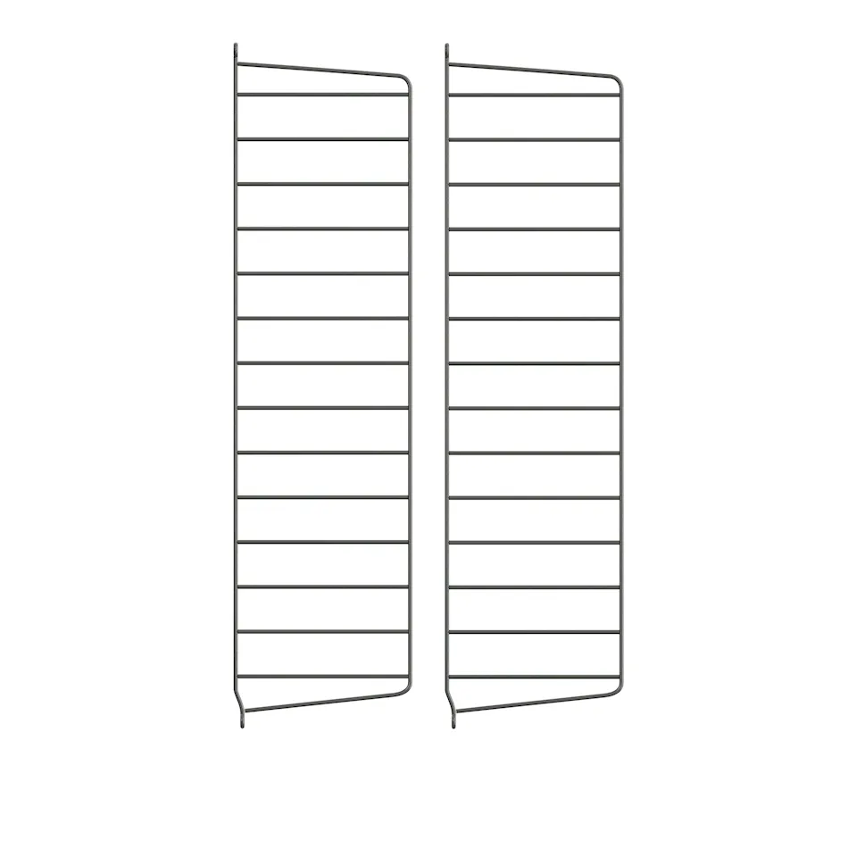 Väggavel 75 x 20 cm 2-pack mörkgrå