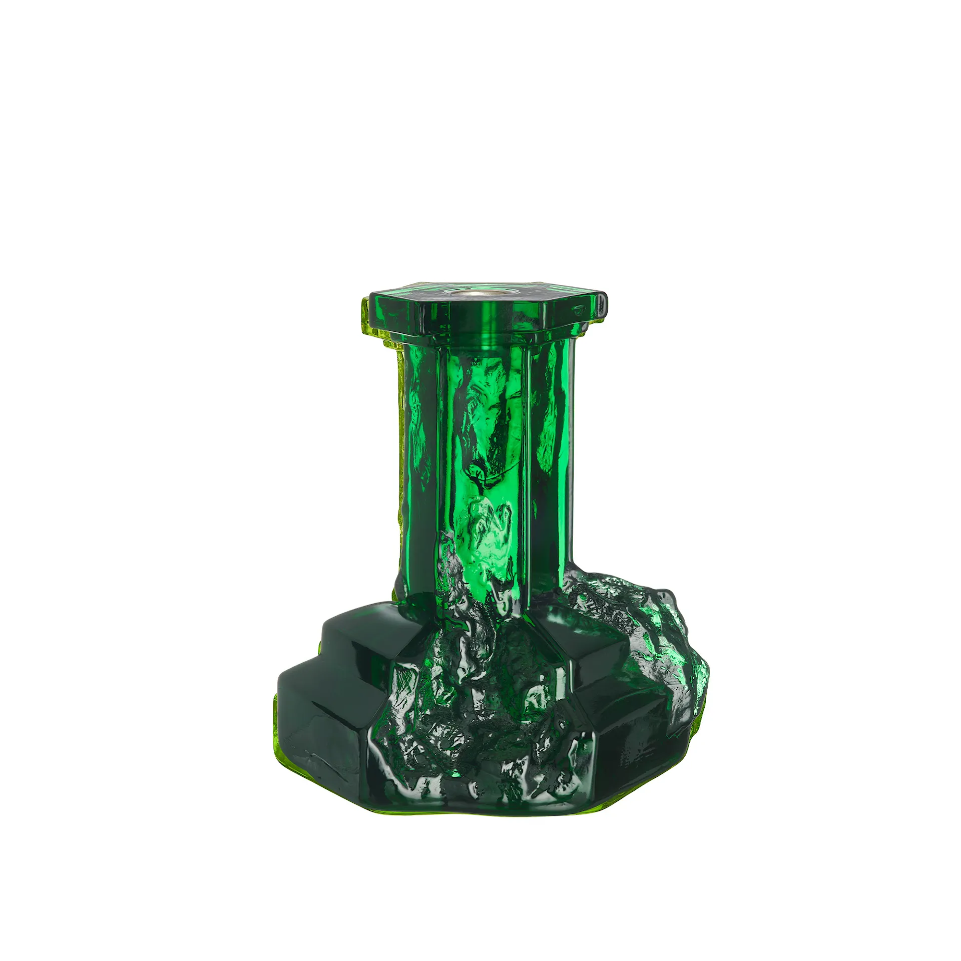 Rocky Baroque Candlestick Emerald Green - Kosta Boda - NO GA