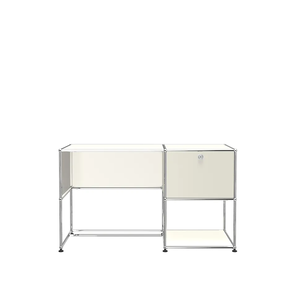 USM Haller 107 Desk, Pure White