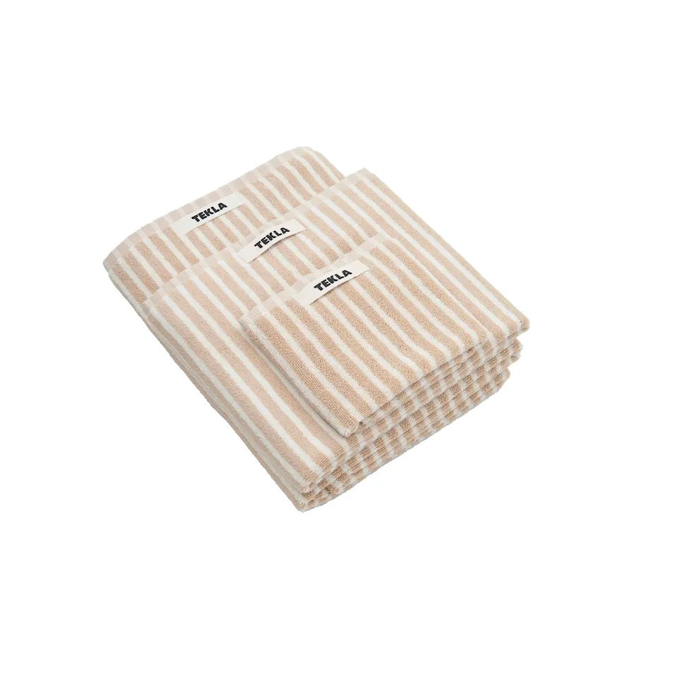 Terry Towel Ivory Stripes