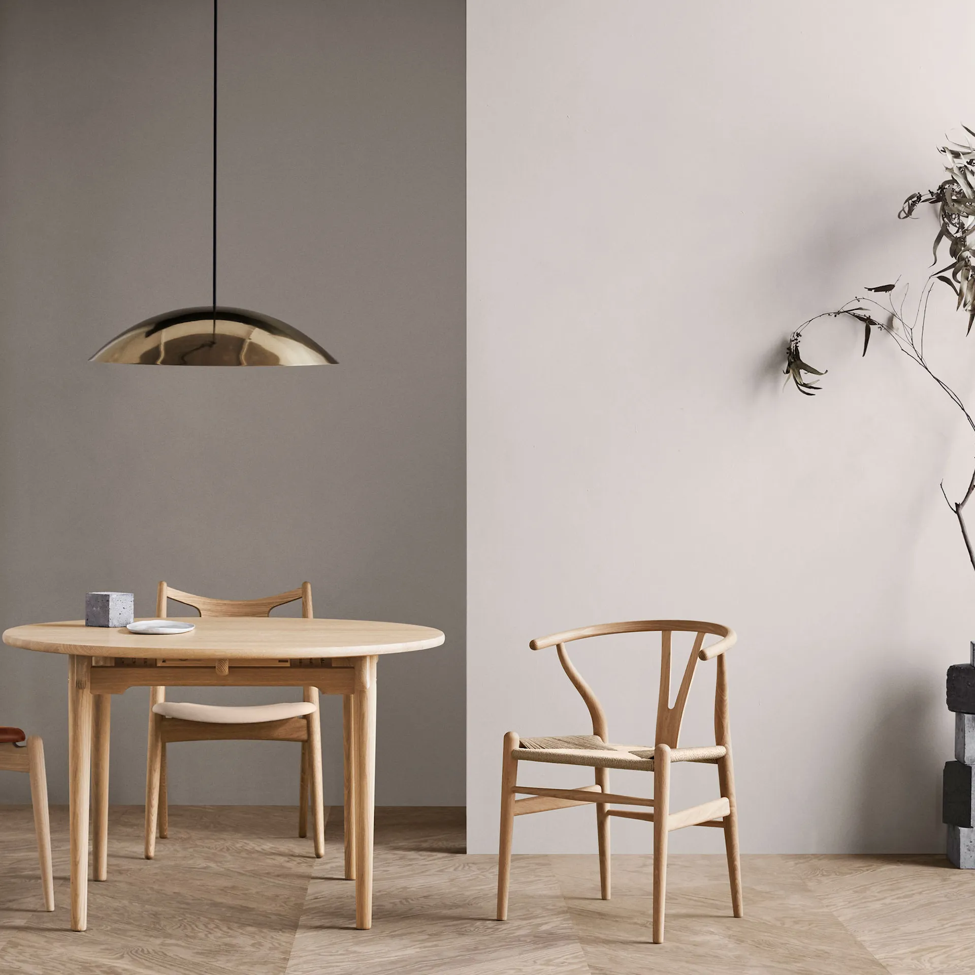 CH24 Y-stolen - Ek/Naturflätat papperssnöre - Carl Hansen - Hans J. Wegner - NO GA