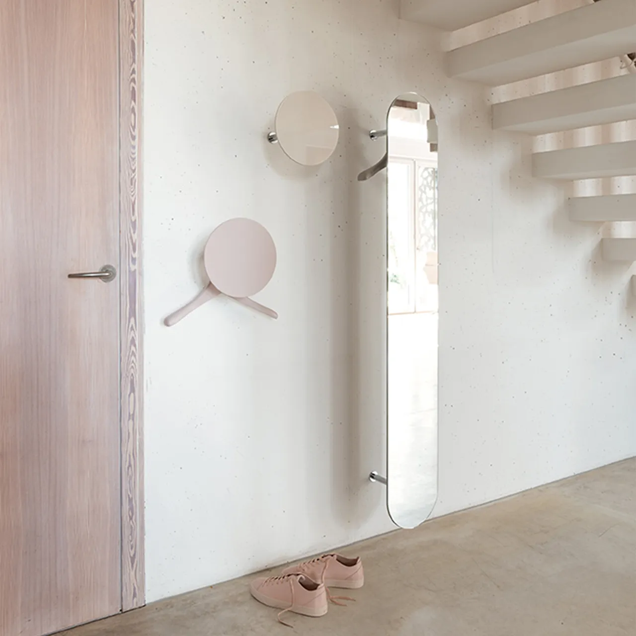 Slot Coat Rack Mirror