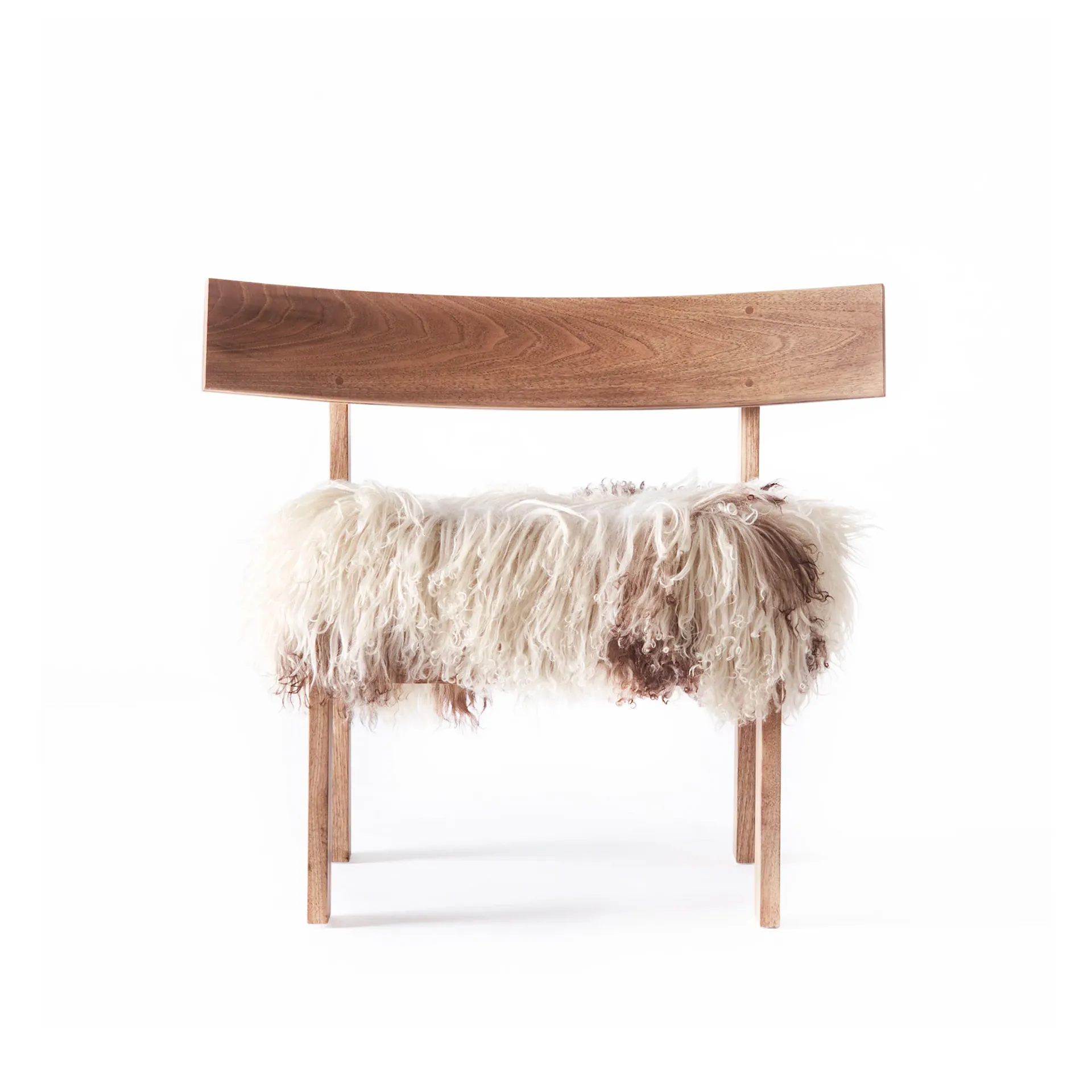 Easy chair - Walnut with Sheep Fur - Dusty Deco - NO GA