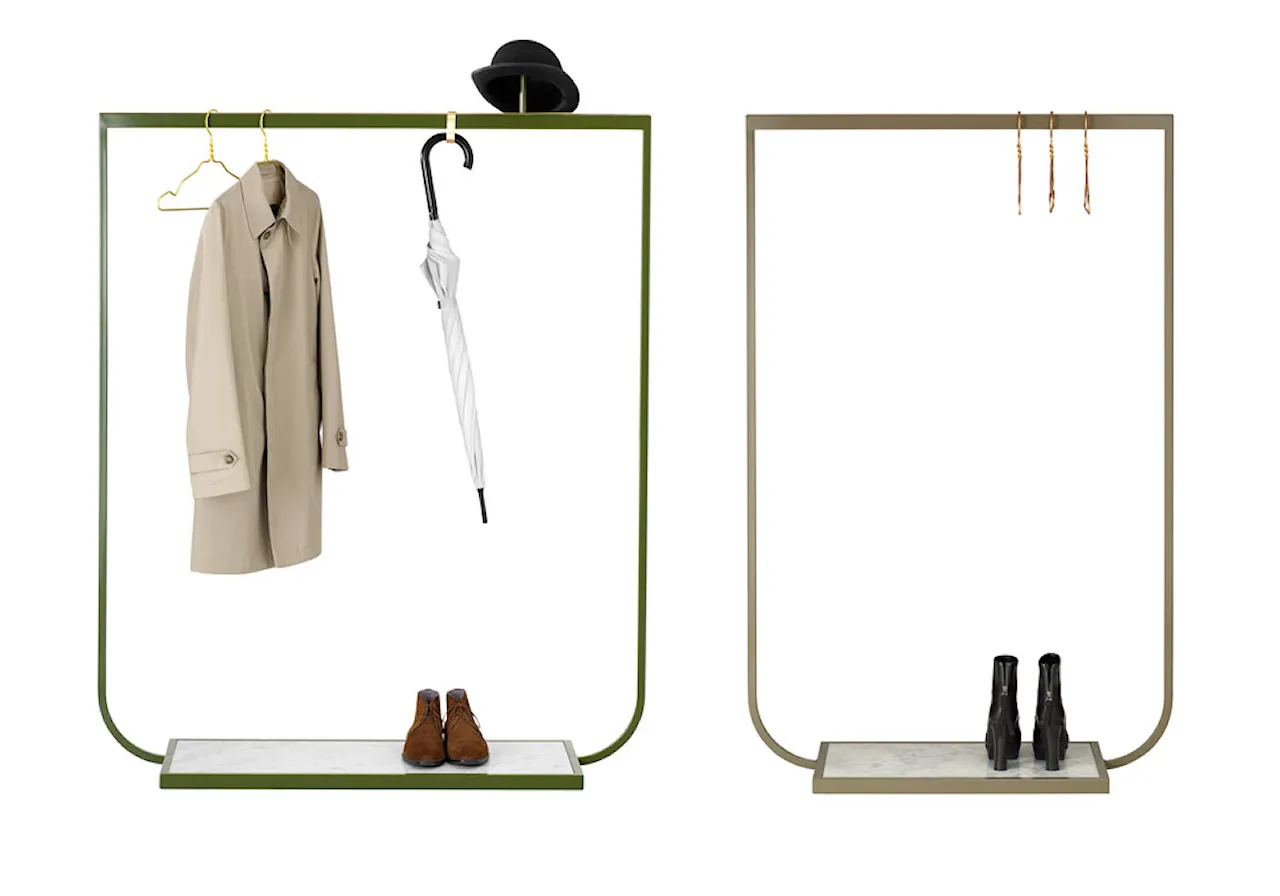 Tati Coat Rack Small Carrara Marble
