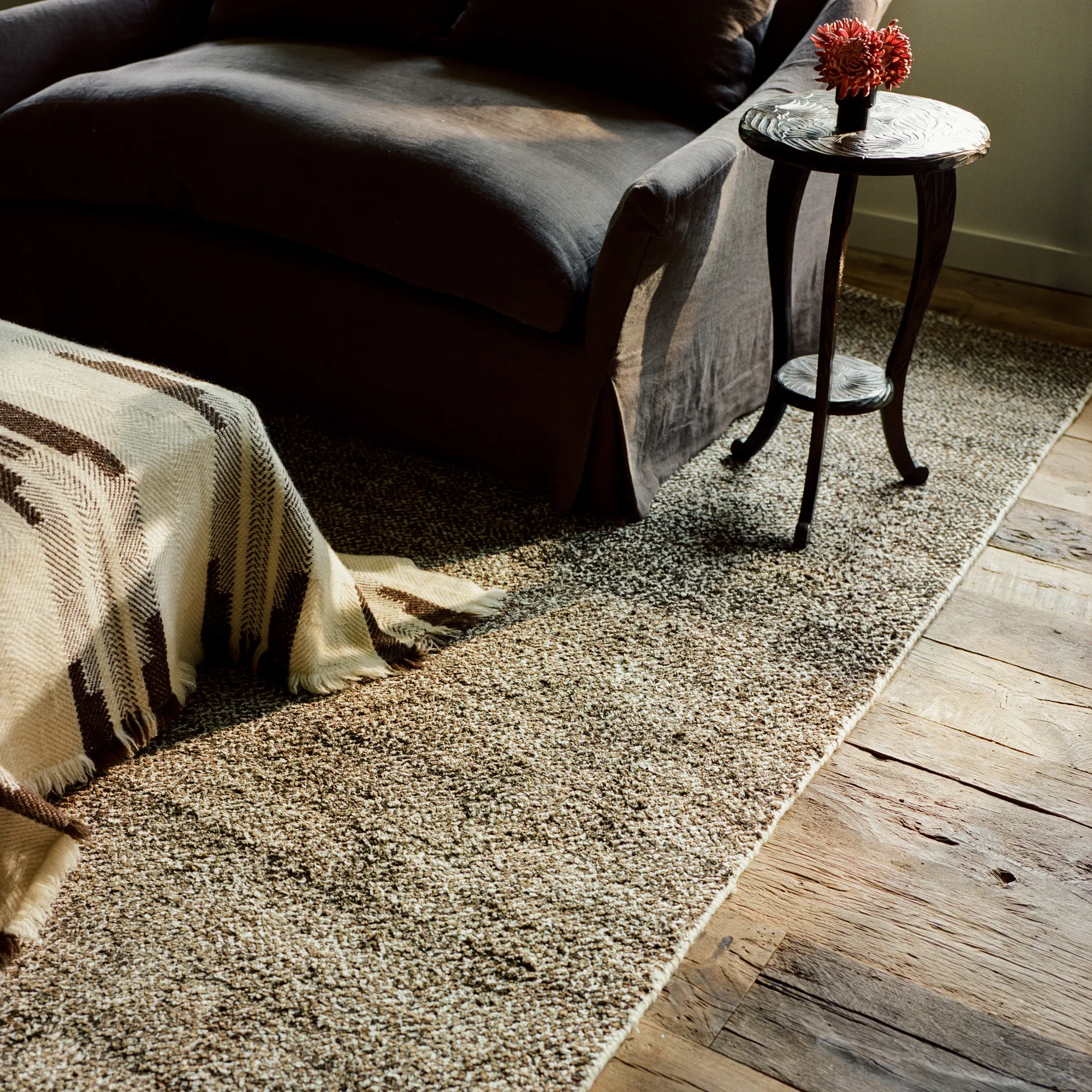 Savanna Dark Jute/Cream ull- och jutematta - 3