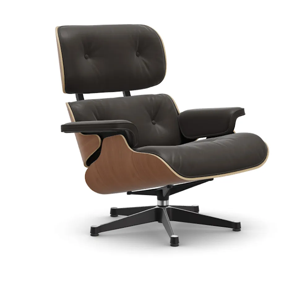 Eames Lounge Chair Cherry Polished/Black fåtölj