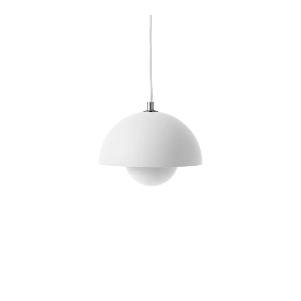 Flowerpot Pendant VP10, Matt White