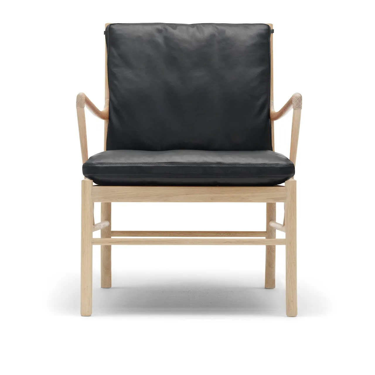 OW149 - Colonial Chair, Oljad Ek, Lädergrupp B Thor - 306