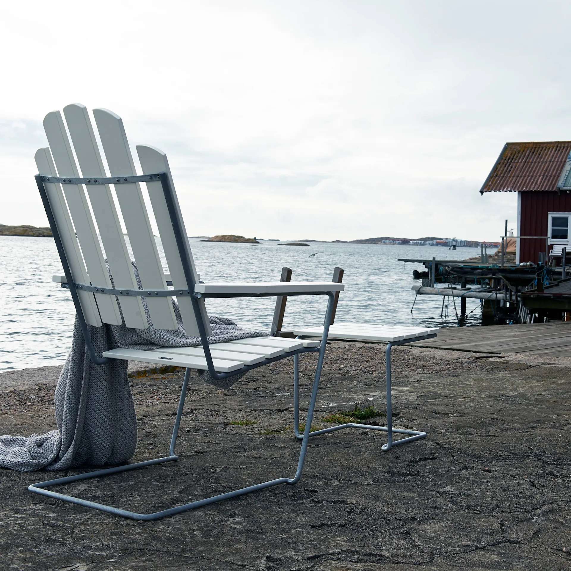 Klassikerserien loungegrupp med A3 solstol & A3 pall - Grythyttan Stålmöbler - NO GA
