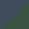 Dark green/Dark blue leather