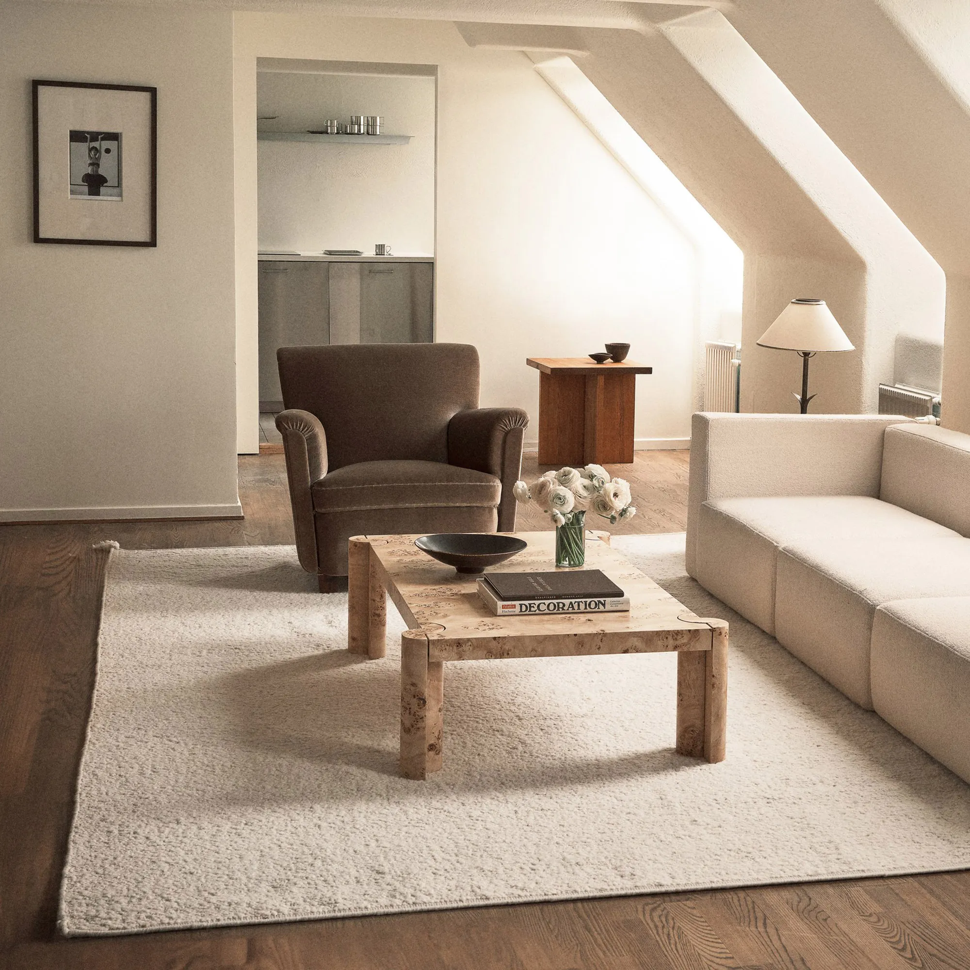 Boucle Cream ullmatta