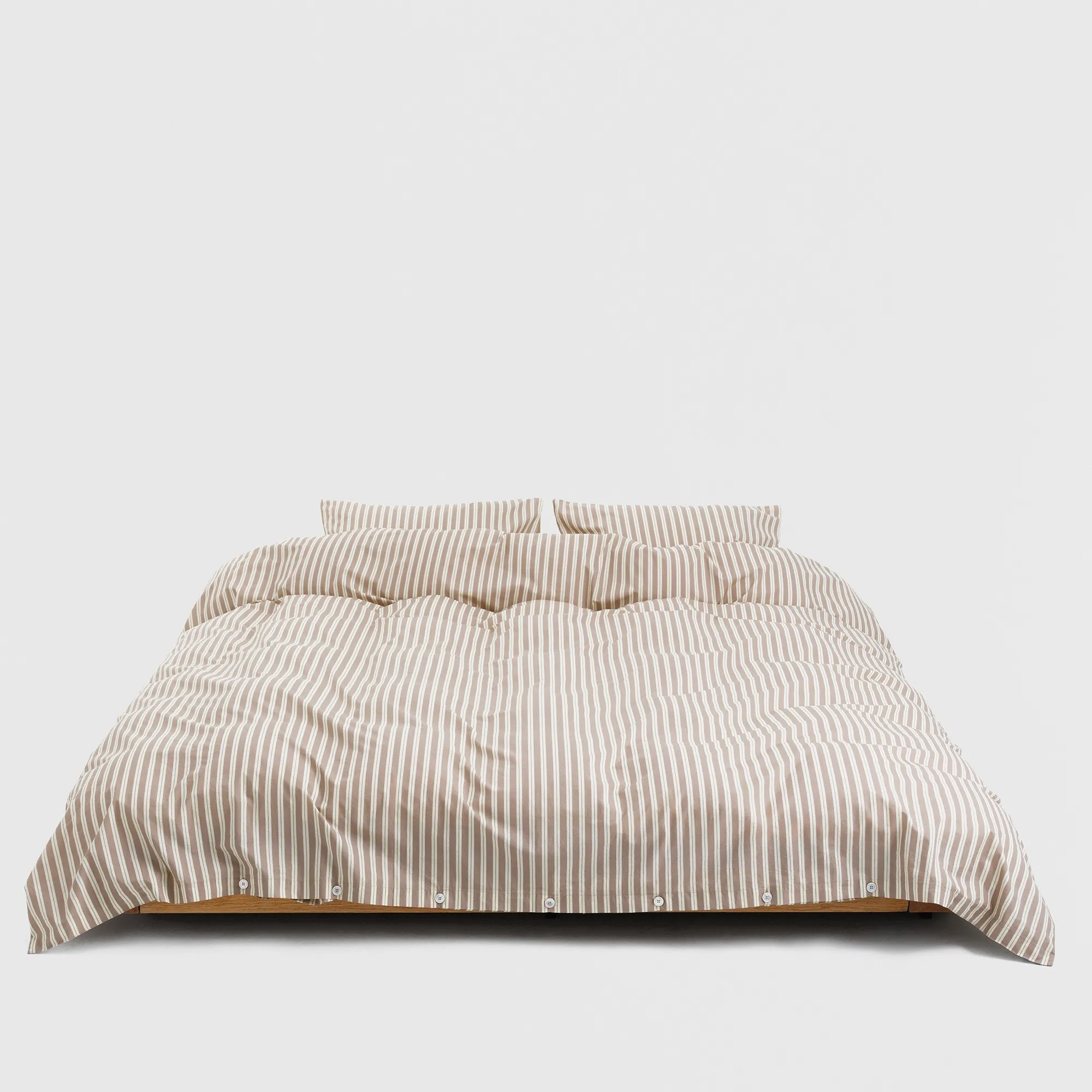 Percale Clay Stripes påslakan - 4
