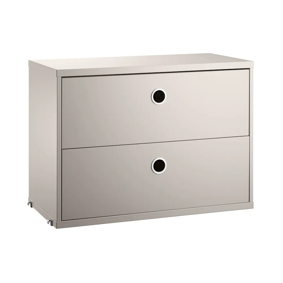 Lådhurts 58 cm beige