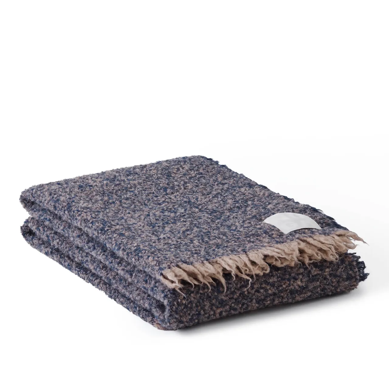 NO GA Alpaca Bouclé Throw 130 x 180 cm Walnut Brown