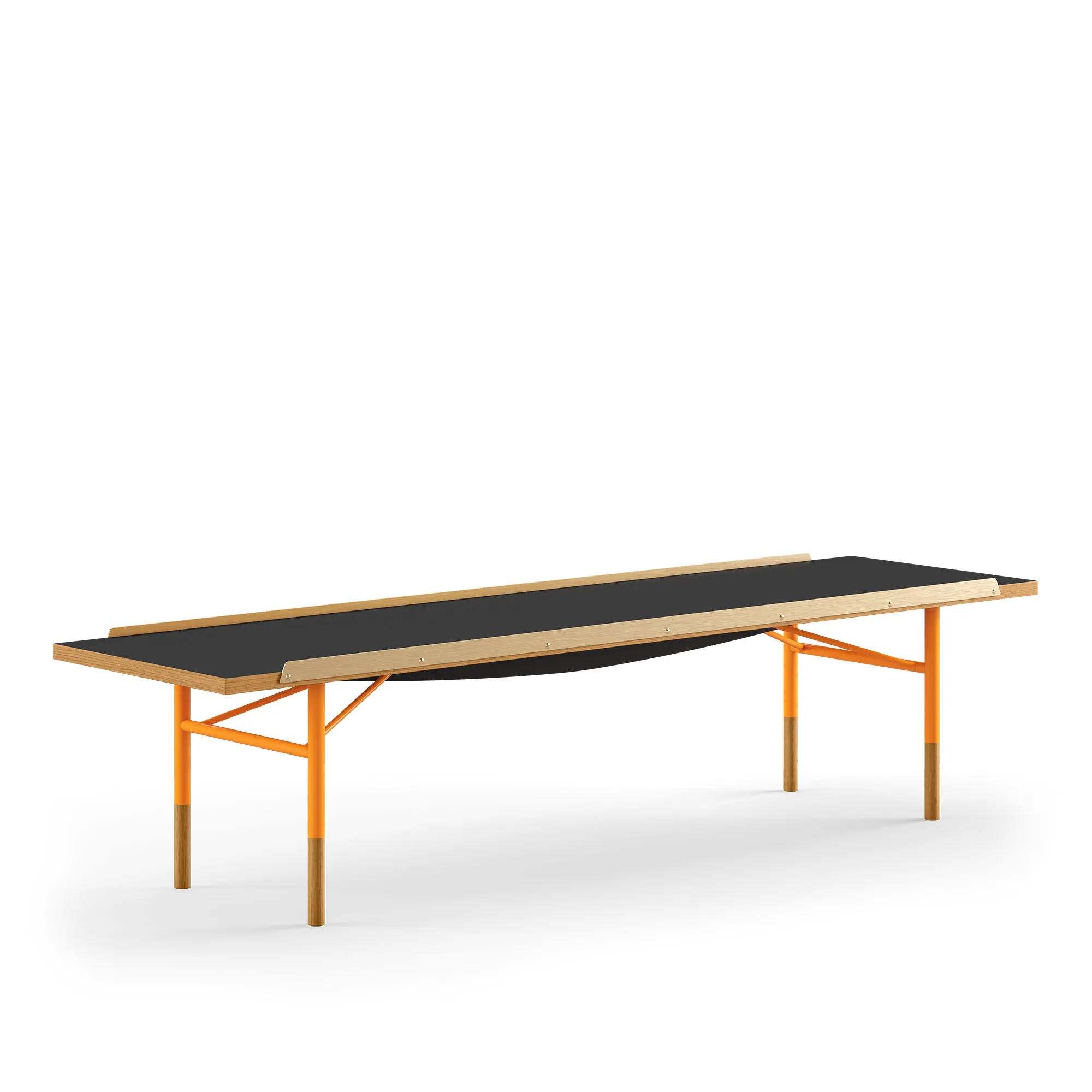 Table Bench bänk Medium med mässingskanter - 1