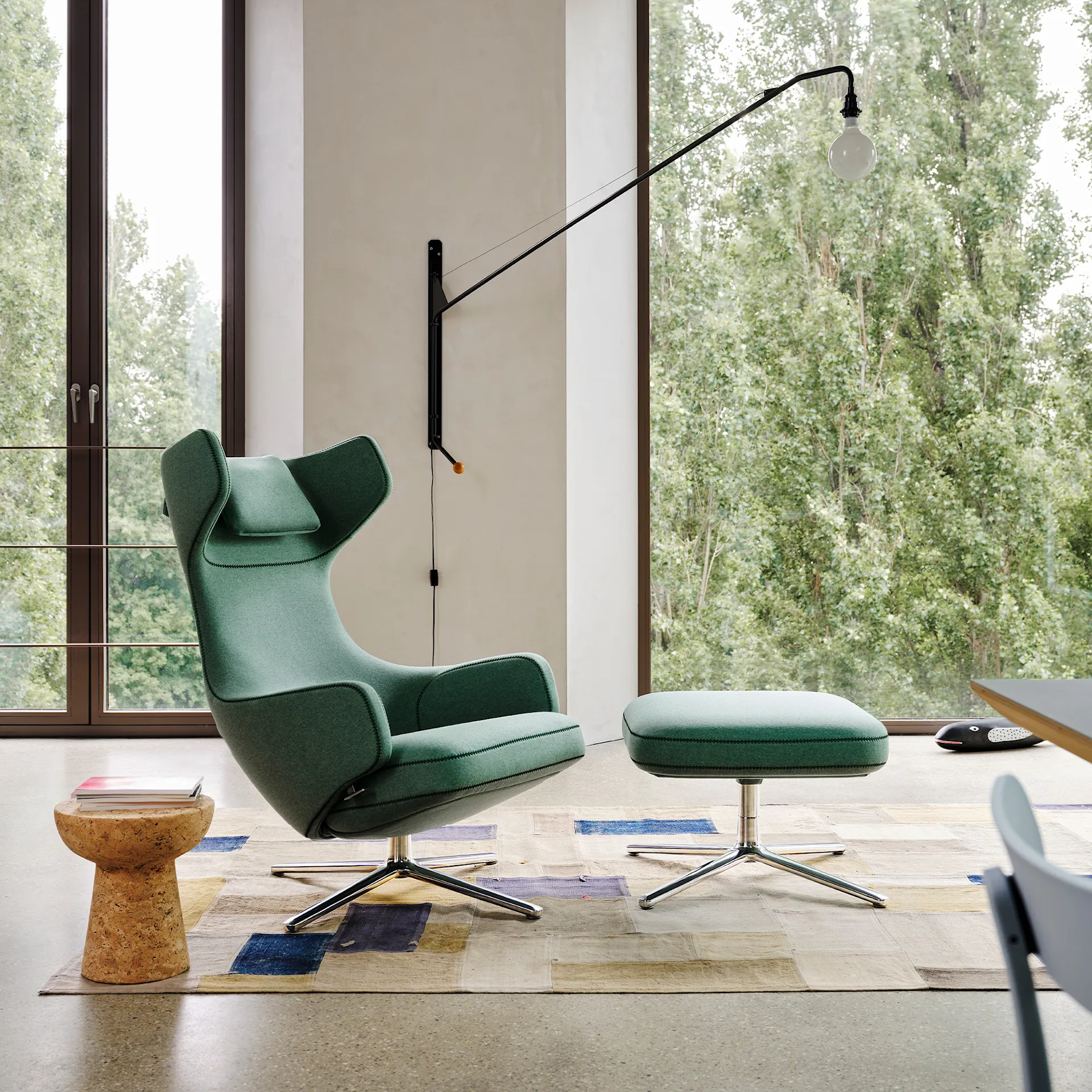 Repos fåtölj & Repos Ottoman fotpall - Vitra - Antonio Citterio - NO GA