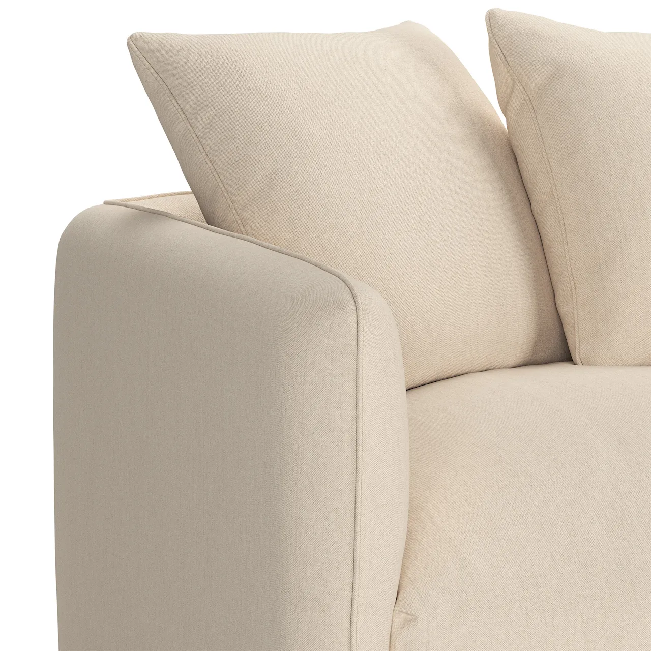 Pavarotti 3-Seater Shadow Nature Fixed Upholstery