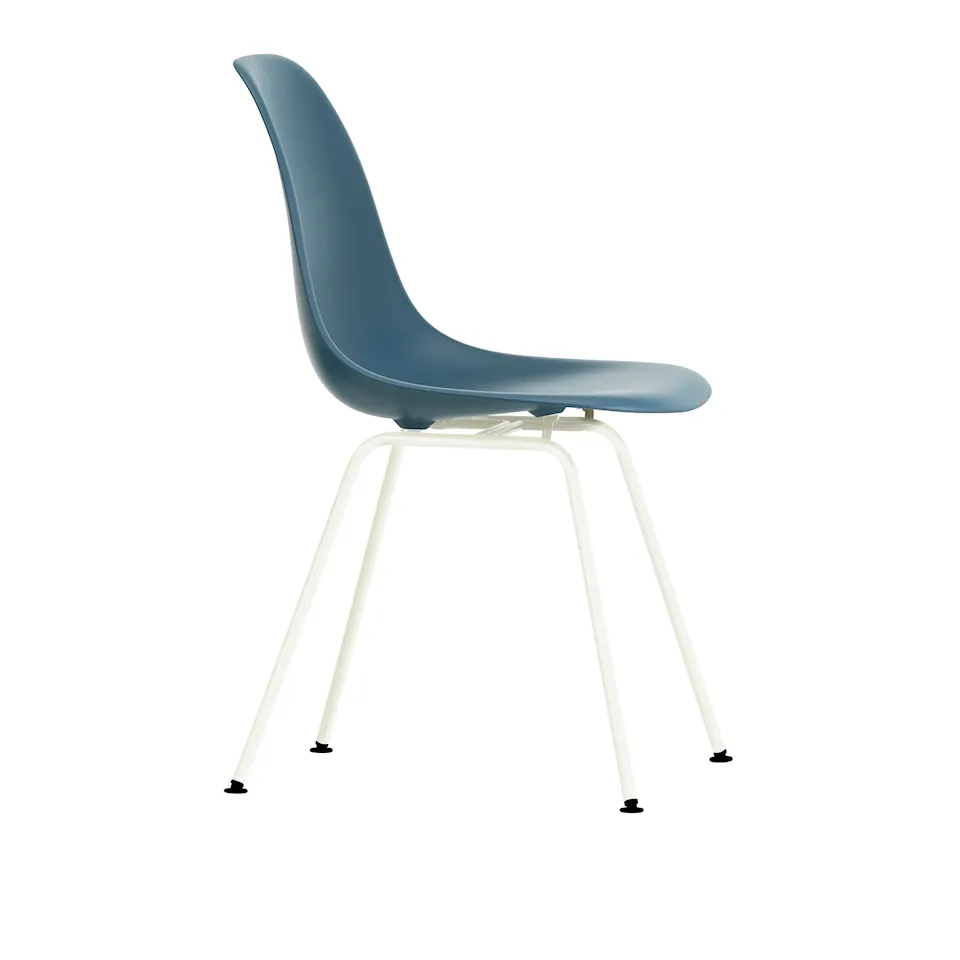 Eames Plastic Chair DSX - 83 Sea Blue - White Base