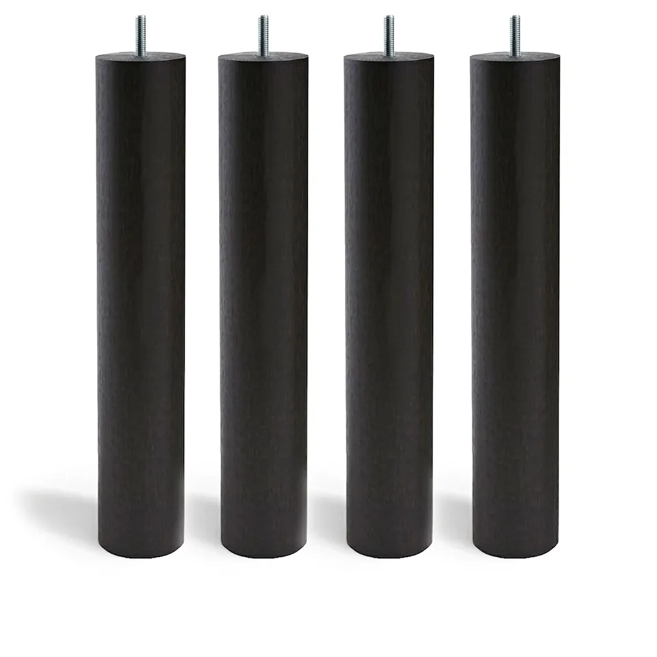 Cylinder Sängben Wenge 4-pack