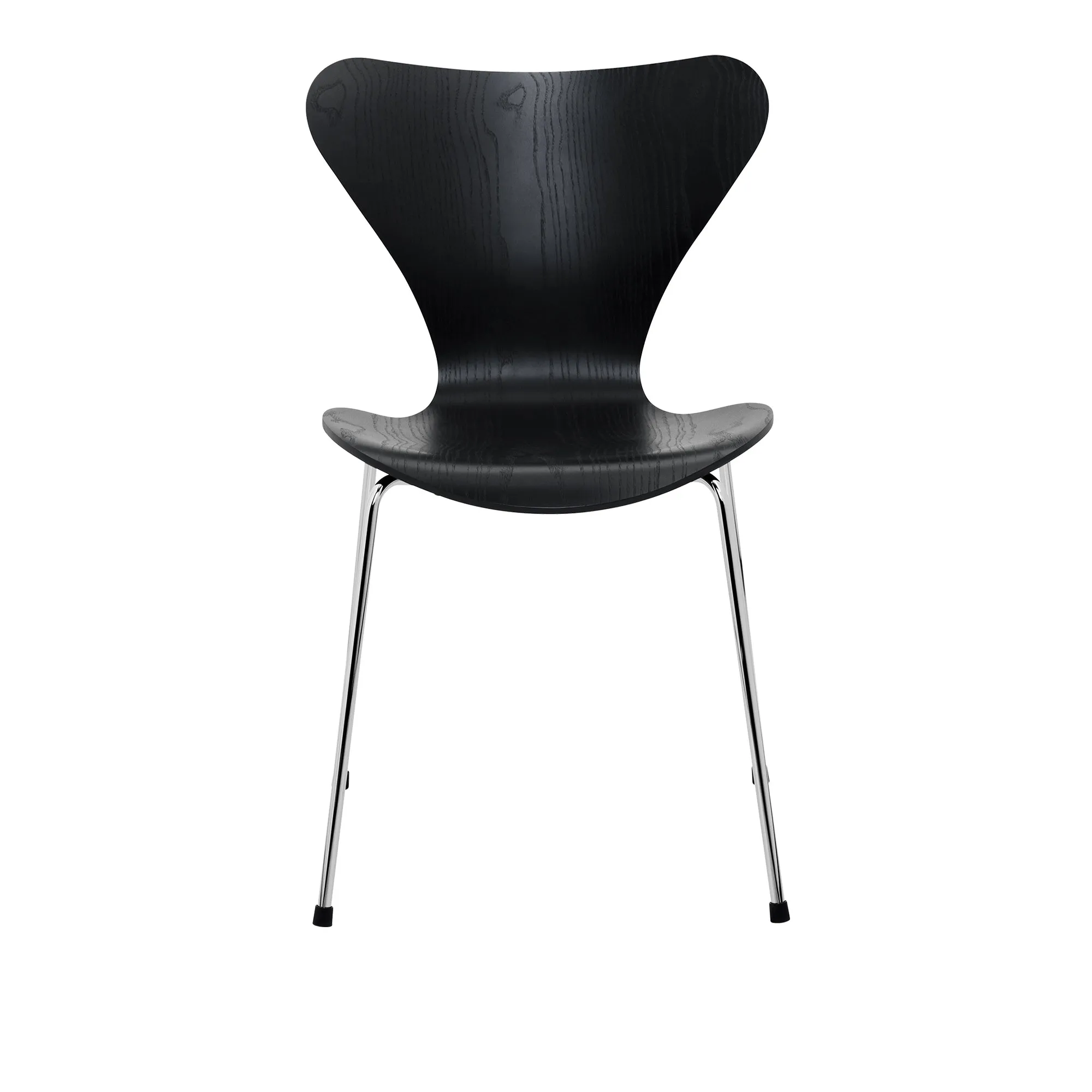 B620 Superellips matbord & Sjuan 3107 matstolar i svart ask 4 st - 4