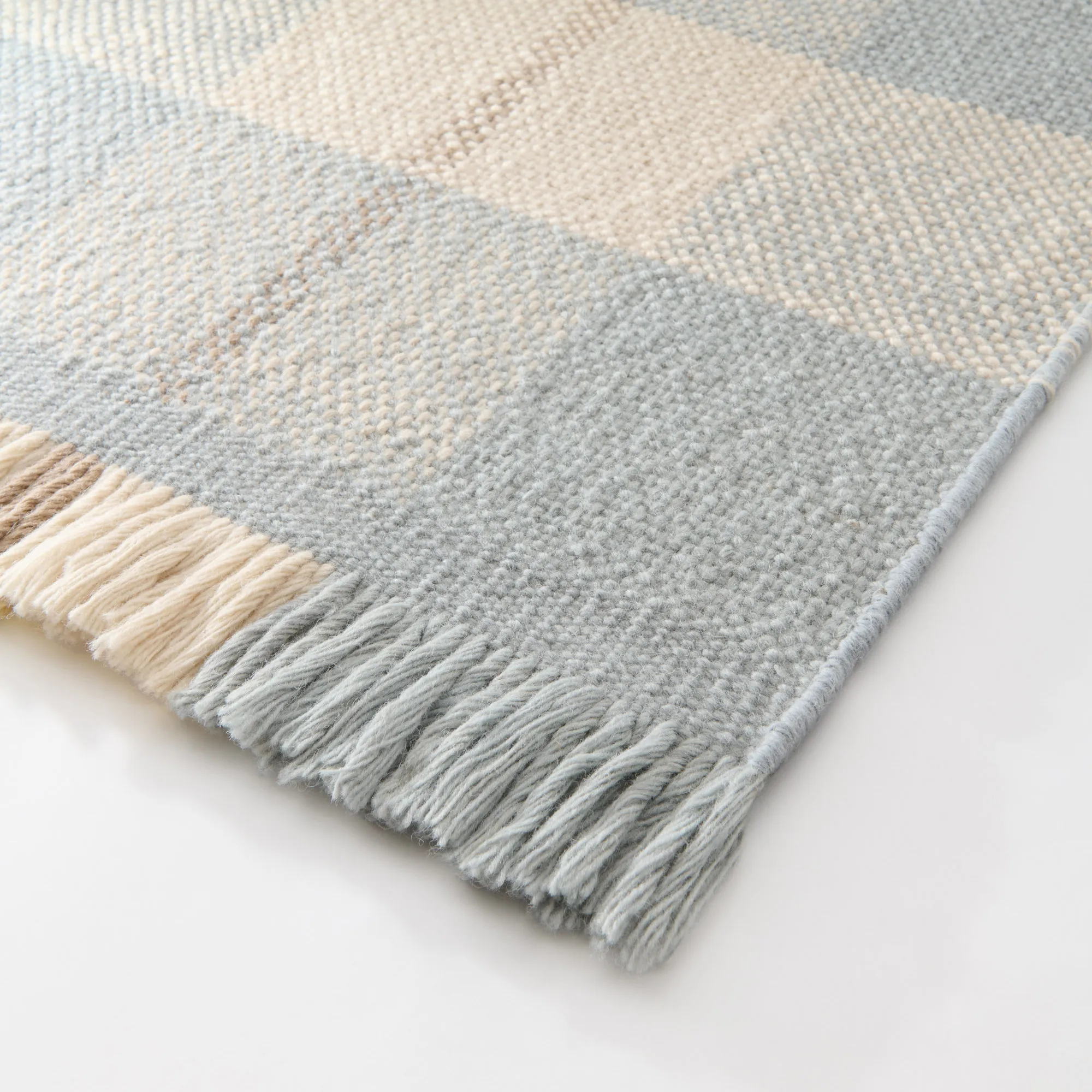 Plaid Blue/Cream ullmatta - 6