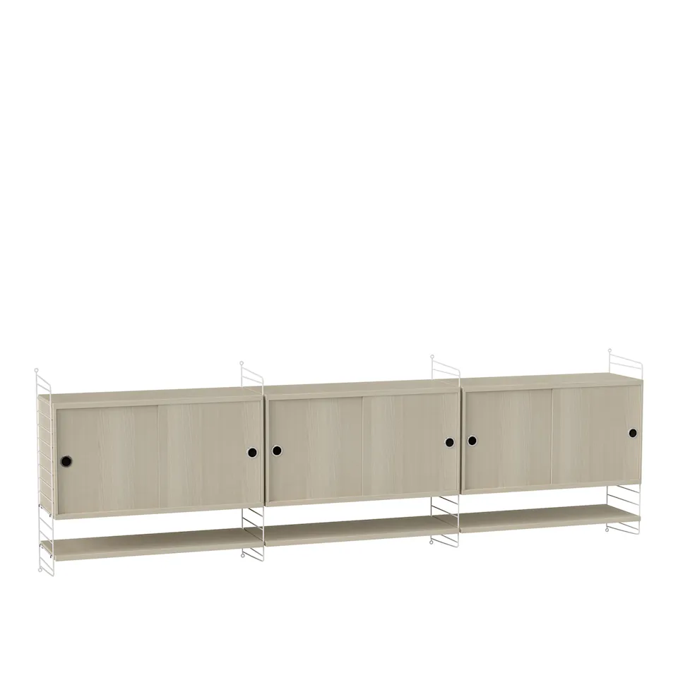 Vardagsrum hyllsystem F ask/vit