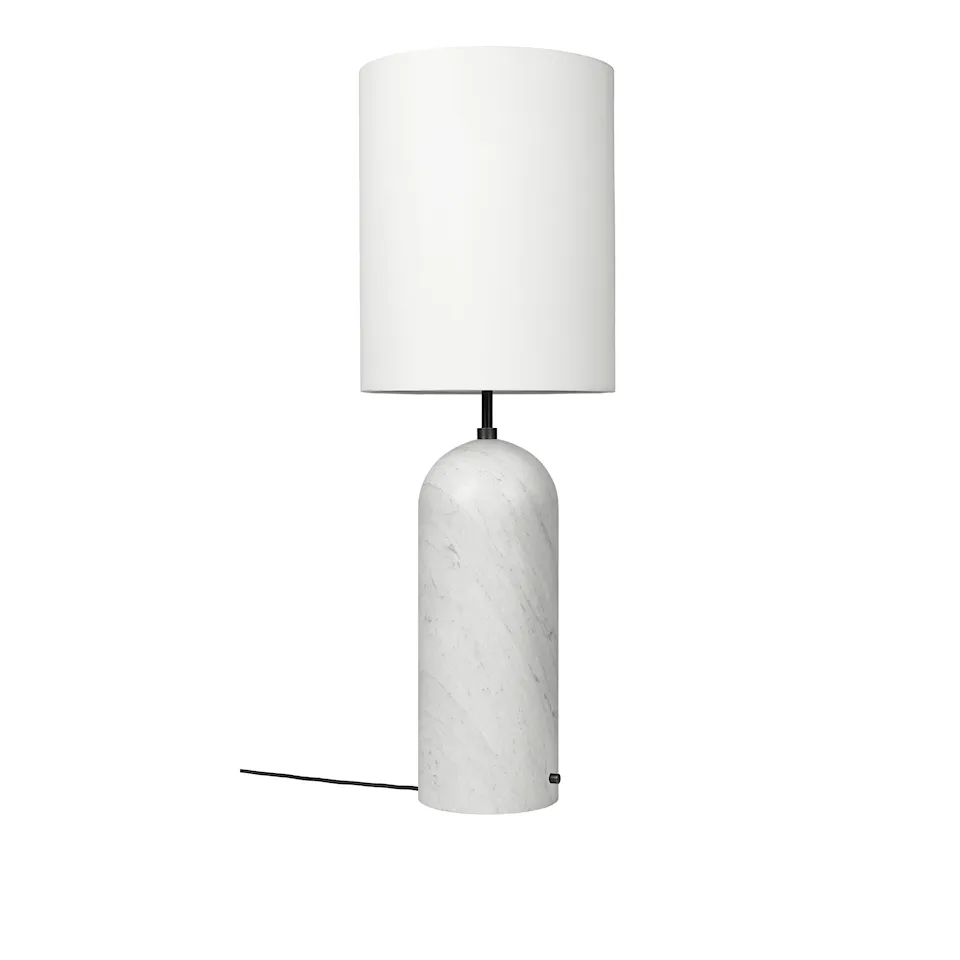 Gravity golvlampa XL High vit marmor
