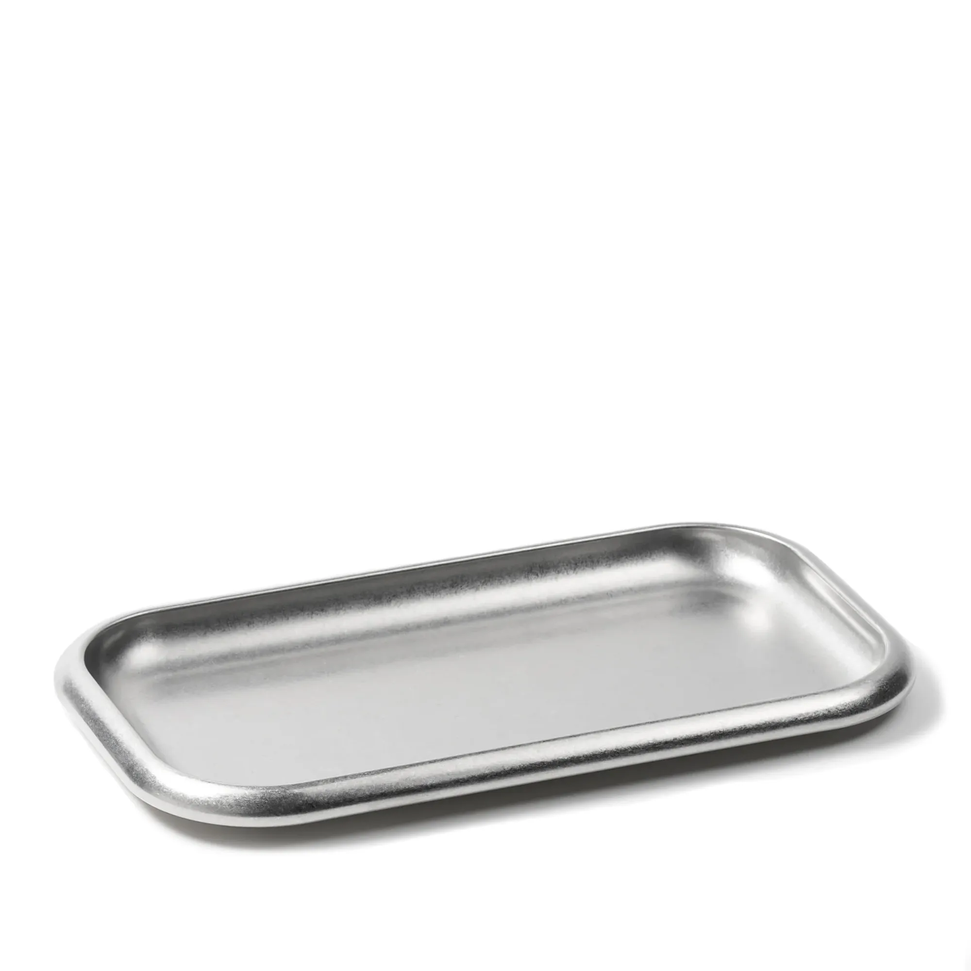 Small Steel Serveringsbricka 27 x 15 cm - 1
